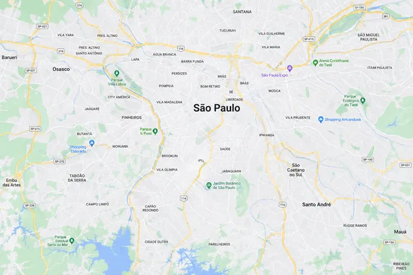 Mapa de São Paulo-SP