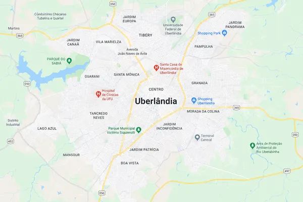 Mapa de Uberlândia-MG